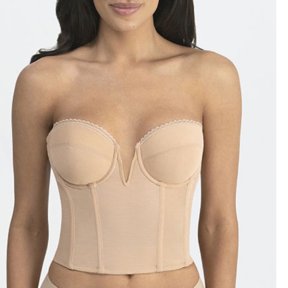 Dominique Valerie V-Wire Backless Strapless Bridal Bustier 6390 NWT